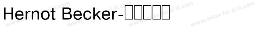 Hernot Becker字体转换